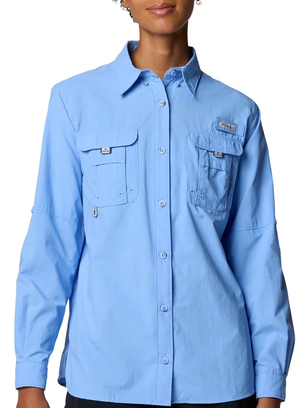 Columbia Sky Blue Long-Sleeve Outdoor Shirt